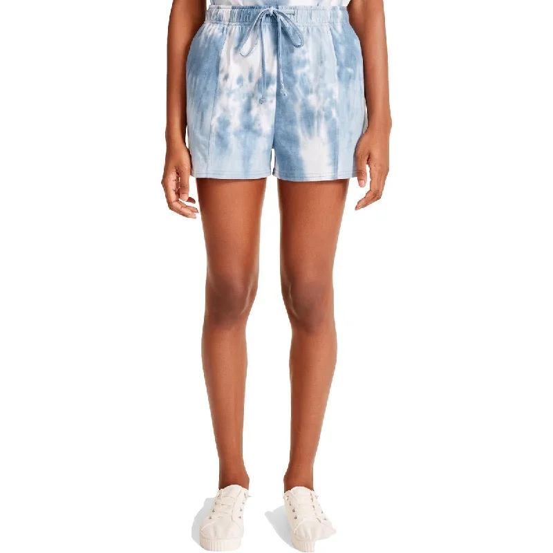 Womens Tie-Dye Drawstring Shorts